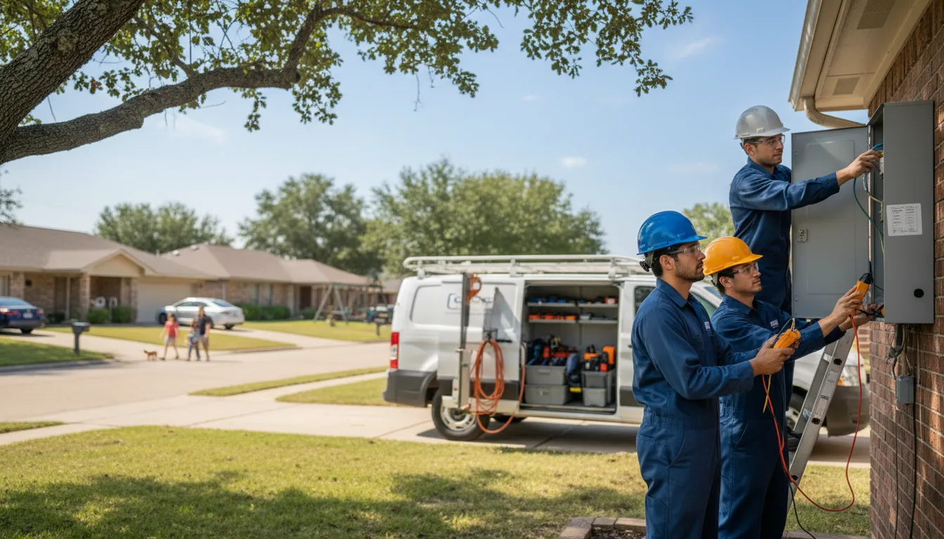 Certified electrician providing emergency electrical services in Grannis, AR